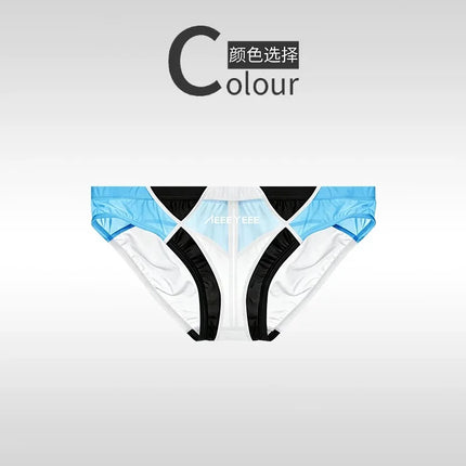 Men's Underwear Lovely Briefs Boxer Ultra-Thin Ice Silk Low Waisted Youth Transparent Traceless Sport Pants