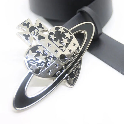 Luxury Brand Leather Belt for Women Designer Alloy Buckle Waist Strap Female Jeans Trouser Dress Waistband
