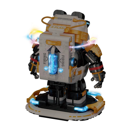 662021 Space Panda Mecha Toy Birthday Gift, Building Blocks Mecha Model Assembly Ornaments Children's Adult Educational Toy Gift