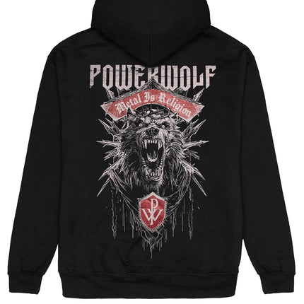 Power Meta Rock Band Powerwolf Graphic Print Hoodie Men Women Oversized Pullover New Fashion Streetwear Hip Hop Style Sweatshirt