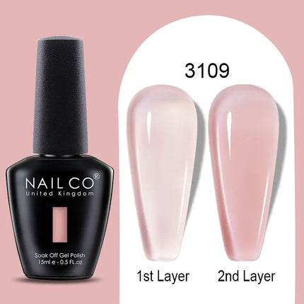 NAILCO Winter Series Color Gel Nail Polish 15ML Semi Permanent Soak Off Gel Varnishes Super Texture Gorgeous Nail Manicure Art