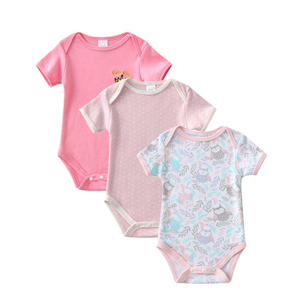 Baby Girl Romper Summer Short Sleeve Newborn Boy Playsuit Baby Girl Clothes Set