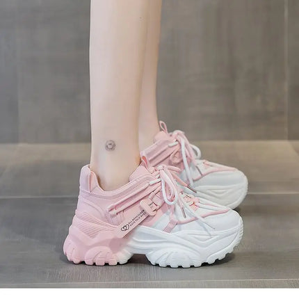 Women's Shoes Casual Shoes Spring Sneakers Platform Woman-shoes Tennis Female Fashion Thick Sole 2024 Roses Trainers Increased I