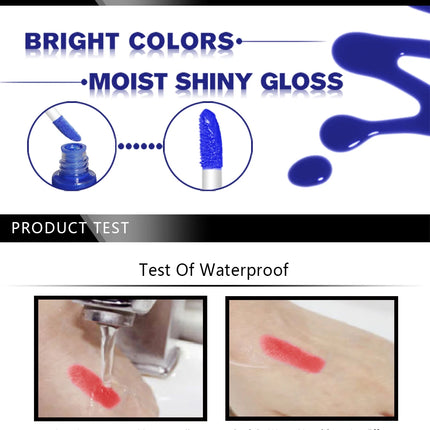 QIBEST Sexy Velvet Matte Lip Gloss Liquid Lipstick Lipgloss Beauty Red Nude Waterproof Long-lasting Lip Stain Makeup For Women