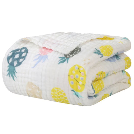 Baby Bath Towel Muslin Bathrobe for Newborn Infant Toddler Washcloth Wrap Boys Girls Kids Child Cartoon Gauze Cotton Blanket