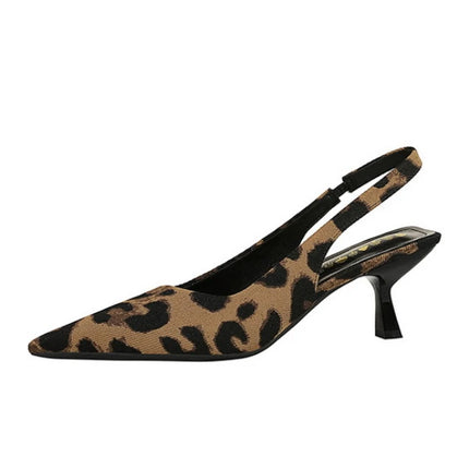 Banquet High Heels For Women Simple Slim Heels With Empty Pointed Toe Shoes With Tripping Temperament Fashionable Women's Shoes