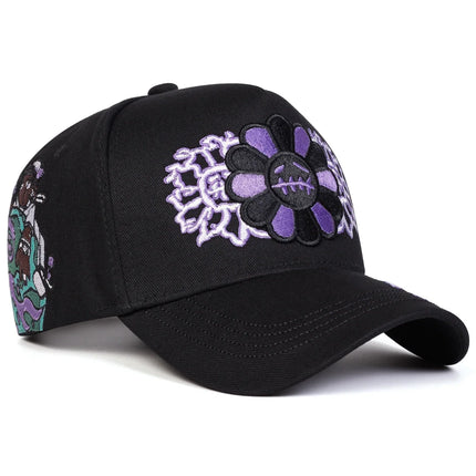 Unisex Sunflower Embroidery Baseball Caps Spring Autumn Outdoor Adjustable Casual Hats Sunscreen Hat Sports Cap
