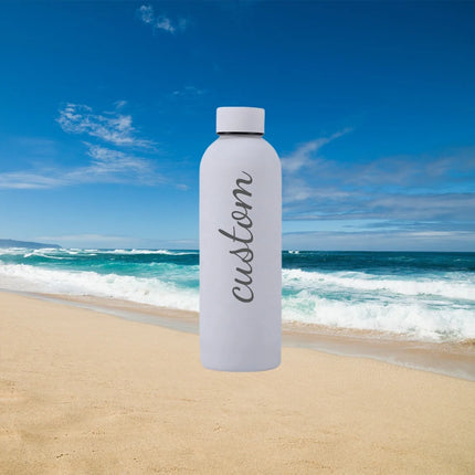 Personalized Carving Text SUS304 Insulated Water Bottle Customized Name Keep Hot Cold Drinks Bottle Perfect for Travel Gifts
