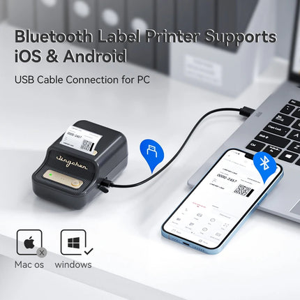 NiiMbot B21 B21 PRO Bluetooth Adhesive Label Printers Mini Thermal Printer Wireless Barcode Label Maker for Office Clothing