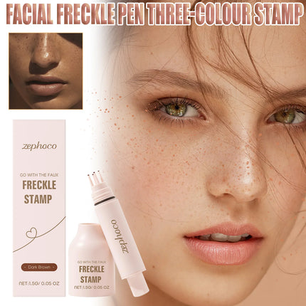 Natural Freckle Pen Makeup Waterproof Quick Dry Easy To Use Faux Freckles Brown Cosmetics Face Freckle Tool Daily Photo Makeup