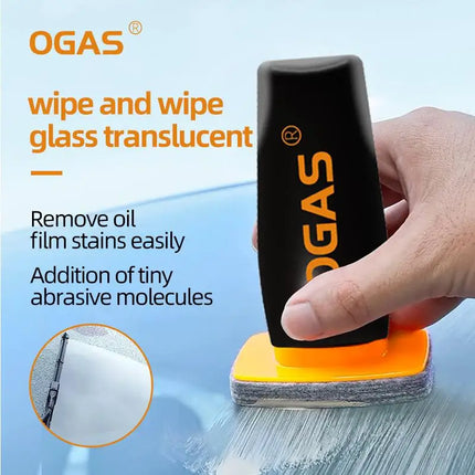 Suitable for automobile Windshield Oil Film Eraser Wand - All-in-One Pro Kit with Glass Cleaning Emulsion Formula and Sponge