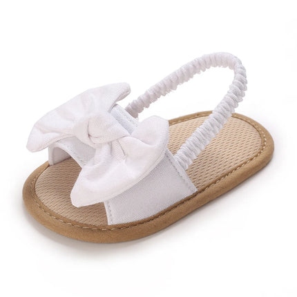 Infant Non-Slip First Walkers Footwear 0-18 Months Baby Girls Sweet Flowers Sandals Summer Soft Sole Flat Princess Dress Shoes