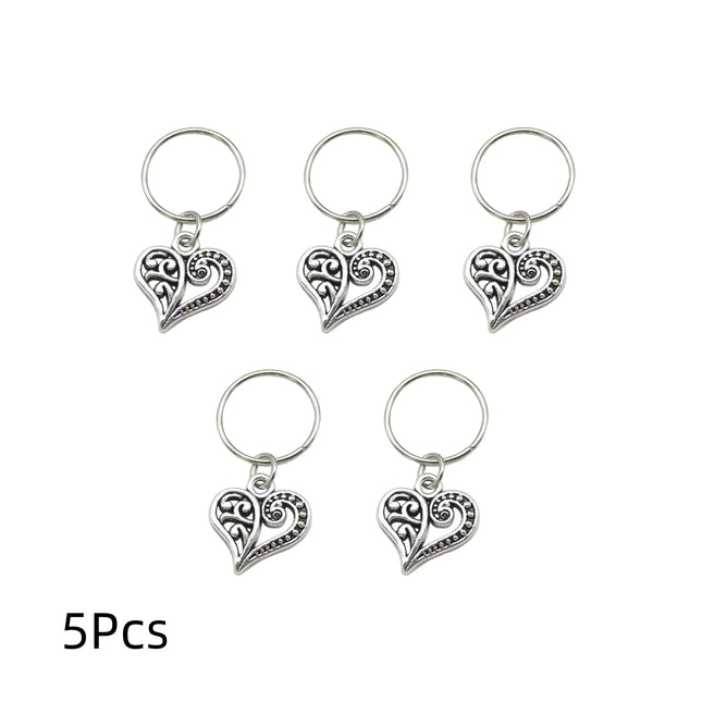 30Pcs/Lot Mix Color Charms Hair Braid Dread Dreadlock Beads Clips Cuffs Rings Hoop Adjustable Jewelry 14MM Clasps Accessories