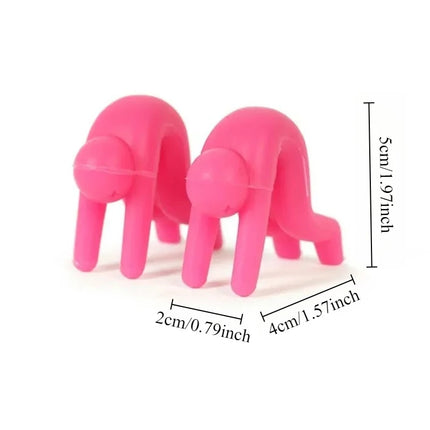 2Pcs Silicone Pot Lid Lifter Anti-overflow Kitchen Pot Cover Holder Heat Resistant Cooking Gadget
