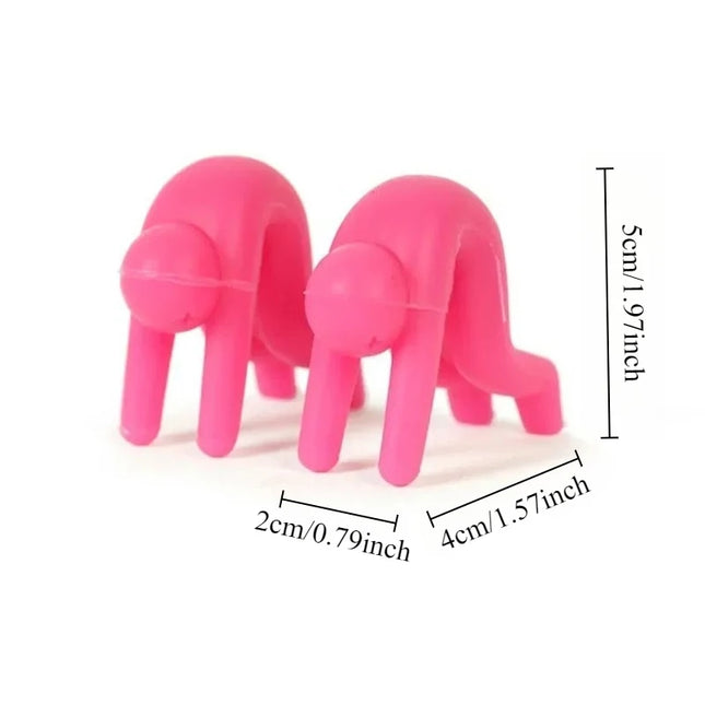 2Pcs Silicone Pot Lid Lifter Anti-overflow Kitchen Pot Cover Holder Heat Resistant Cooking Gadget