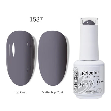 Arte Clavo HEMA TPO FREE Gel Nail Polish 15ML Long Lasting For Manicure Semi Permanent Nail Art UV LED Gel Varnish Nail Supplies