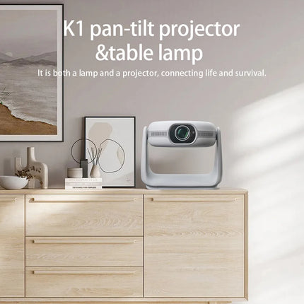 Yinzam K1 Native 1080P 400ANSI Video Projector Auto Focus & Keystone BT5.2 WIFI6 Allwinner H713 Home Cinema Theater Projector