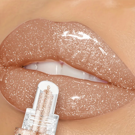 Non Sticky Waterproof Lip Gloss High Shine Long Lasting Moisturizing Plumping Lip Glaze Easy Application