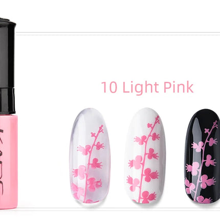 47/41/31/20/10pcs Nail Stamping Polish 7ml Black White Gold Colorful Nail Polish Varnish Art Printing Polish Kit for Template