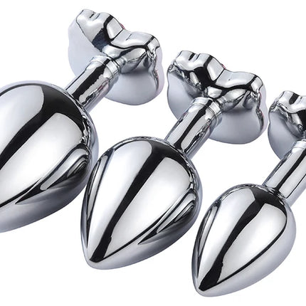 Stainless Cat Face Jewel Base Anal Plug Holle Kitty Cat Butt Plug Metal Prostate Massager Anus Stimulator Dildos Adult Sex Toys