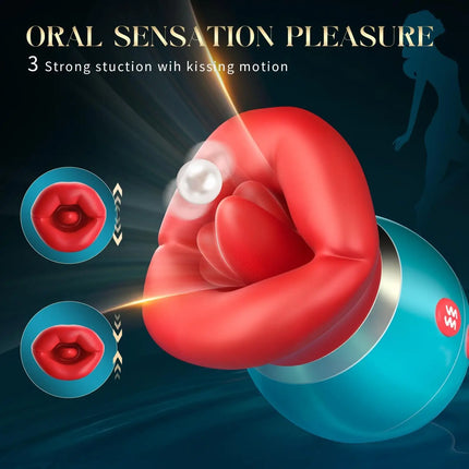 Powerful Swing Sucking Vibrator for Women Tongue Licking Clitoris Sucker Female Oral Nipple Stimulator Sex Toys for Adults Goods
