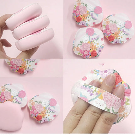 1 cute rabbit shell marshmallow air cushion powder puff thick rubycell shell shape makeup powder puff dry and wet dual-use
