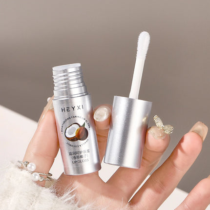 Vanilla coconut flavored moisturizing and caring lip gloss, suitable for all skin types, moisturizes and moisturizes the lips