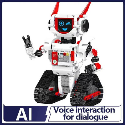 Ai Robot Building Block Assembly Model Toy With Voice Interaction For Boys, Rc Robot Gift