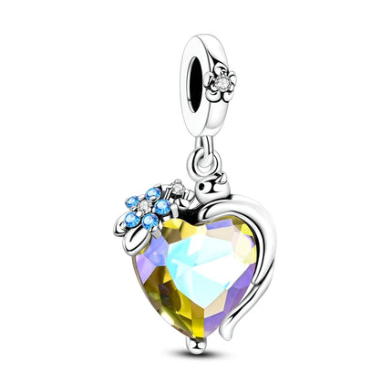 925 Sterling Silver Girl Holding Puppy Charm Love Tree of Life Fit Original 925 Bracelet For Women DIY Birthday Gift Jewelry