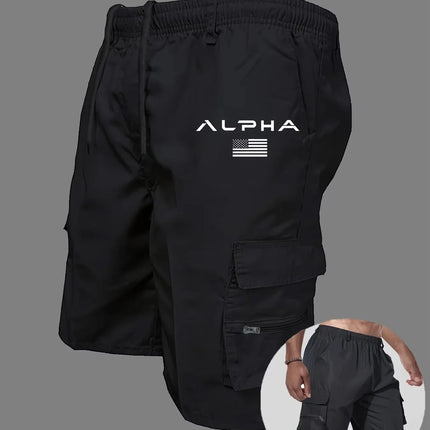 American Flag Printed Cargo Shorts Independence Day Eagle Shorts Summer Cargo Work Camping Multi-pocket Short Pants Streetwear