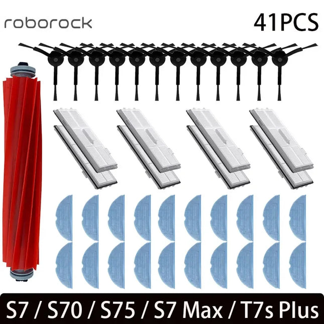 newFor Roborock S7 S70 S7Max T7S T7S Plus Main Brush Hepa Filter Mop Pad Spare Parts Vacuum Cleaner Accessories