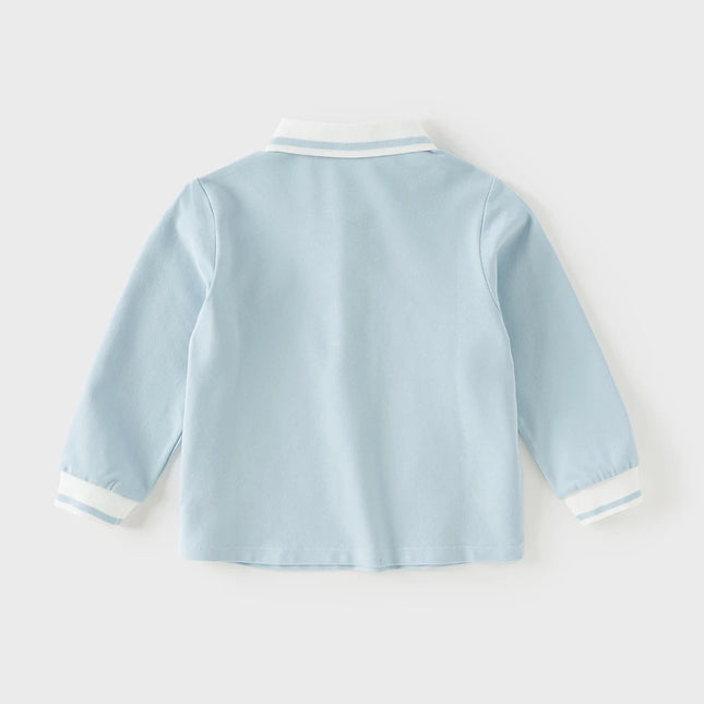 Dave Bella Children Long Sleeve Polo Shirts Spring Autumn Boys Cotton Blouse Kids Clothing Casual Tops Party Sports DB1260764
