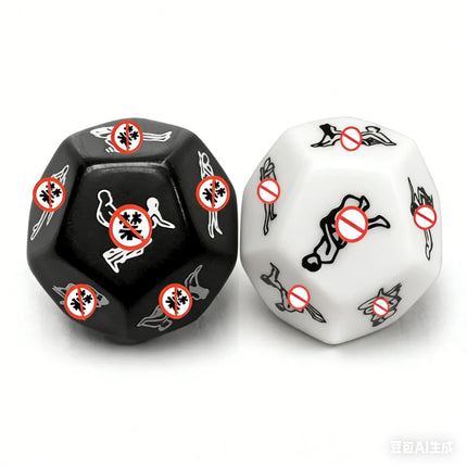 12-Position Erotic Sex Dice for Gay Couples - Romance Humour Party Game, Adult Gambling Craps Sex Toy Gift  Sex Toys for Couples