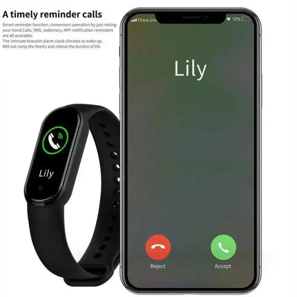 Lenovo Smart band Movement Watch Step count Bluetooth Synchronous Phone Information Smartwatch For Men Women Students 2025 New