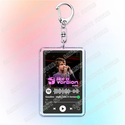 Hot Music Keychains Running Up That Hill (A Deal with God) End of Beginning Kate Bush Djo Song Keying Jewelry Fans Friends Gifts
