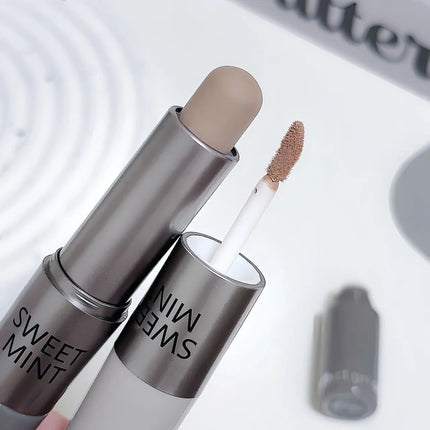 Double-ended Moisturizing Matte Concealer Contour Stick Smooth Lasting 3D Nose Shadow Waterproof Face Bronzer Contour Makeup