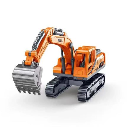 1pc excavator quality new type of inertial excavation car engineering car  party supplies children education toys boys and girl