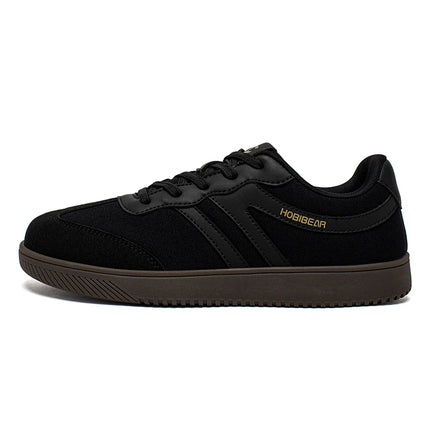 HOBIBEAR Wide Toe Sneakers Unisex Walking Shoes Lace Up fabric Non Slip Casual Sneaker