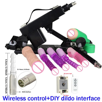 FREDORCH Sex machines for woman Automatic Masturbation Pumping Gun 3XLR sex machines for adults With  Dildo sex toys sex machine