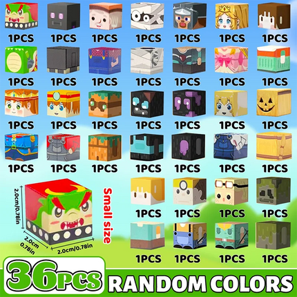 Character Magnetic Building Block Bricks Toy Mine World Stacking Set Role Model Set DIY Educational Kids Gifts for Boy Girl
