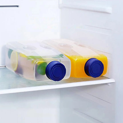 Empty water Bottles for Cold Drinks 2L Fridge Cooling Beverage Dispenser with Lid for Hot Weather Milk Soda Coffee juice