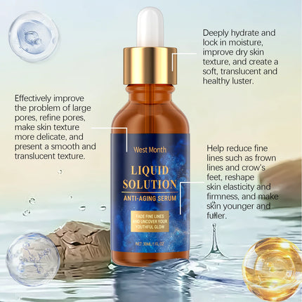 West Month Anti Aging Serum Whitening Firming Fade Fine Lines Hydrating Reduces Wrinkles Skin Repair Nourishing Skin Care Beauty