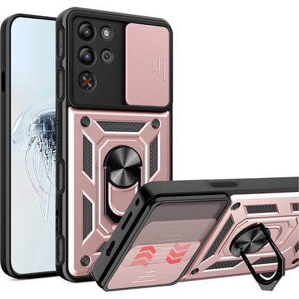 Armor Phone Case For ZTE Red Magic 10S Pro Redmagic 10 Pro 5G Cover Lens Protection Ring Magnetic Stand Holder Coque Fundas Capa