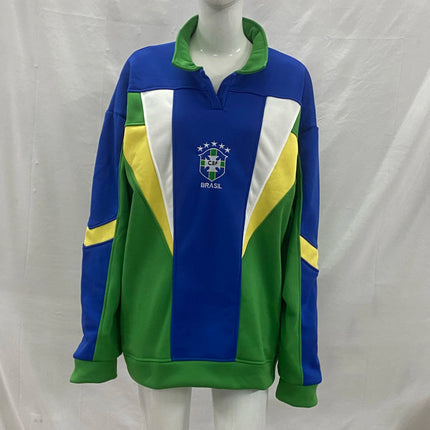 26 Year Spring and Summer Loose Brazilian Letter Embroidery Three-Dimensional Splicing Design Men's and Women's Sports Tops