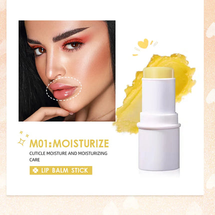QIBEST Multi-functional Makeup Balm Pearlescent Highlights Stick Cheek Blush Brighten Highlight Stick Lip Balm Contour Pen