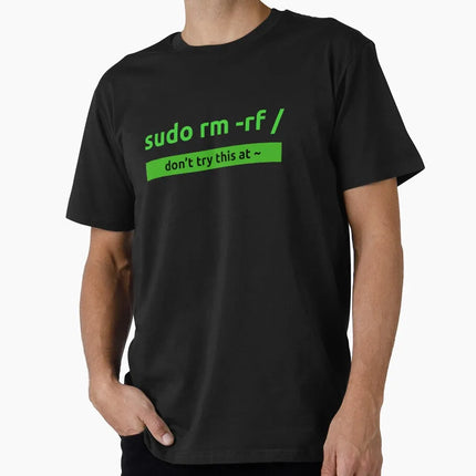 linux tux mario like troll Linux Just Sudo It Geek command computer softwar admin funny t shirt 100% cotton printed plus size