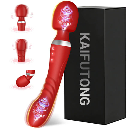 Double Headed Powerful Magic Wand Vibrators for Women AV Vibrator G Spot Massager Sex Toys Clit Stimulator Dildos for Adult 18+