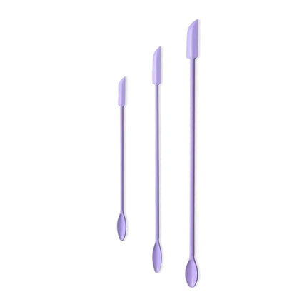 {HBA17} 1/3Pcs Cosmetic Bottle Silicone Mini Scraper Deep Bottle Scraper Cosmetic Spoon Double End 2 In 1 Jam Spatula