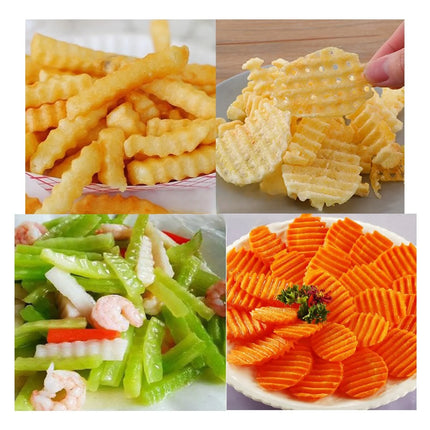1PC Stainless Steel Potato Knife Wave Shaped French Fries Potato Chip Slicer Carrot Fancy Vegetable Cutter Kitchen Accessories