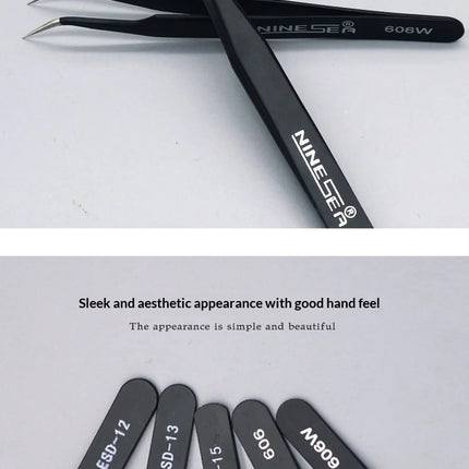 606/606W Precision Tweezers High Hardness Anti-Static for DIY Military Model Making Tool Water Decal Work Hobby Craft Project